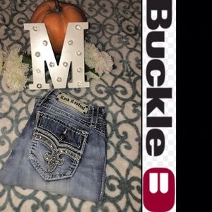 Rock Revival  Aleanor Boot Cut Buckle Jeans